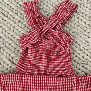 Pins and Needles Plaid Midi Dress